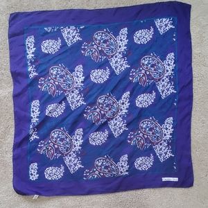 100% Silk Christian Dior Echarpes Paisley Scarf